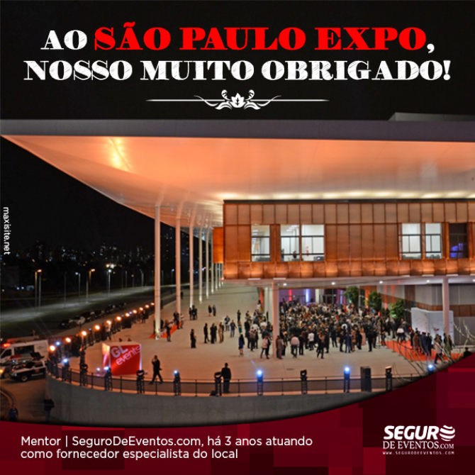 Fornecedor Seguro de Eventos – São Paulo Expo Imigrantes