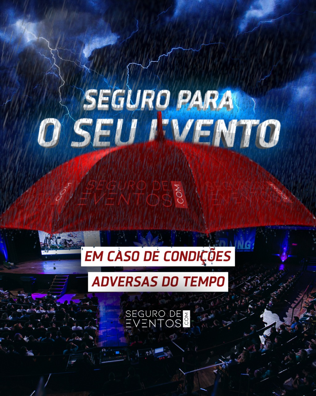 Cobertura de condições adversas do tempo no seguro de eventos